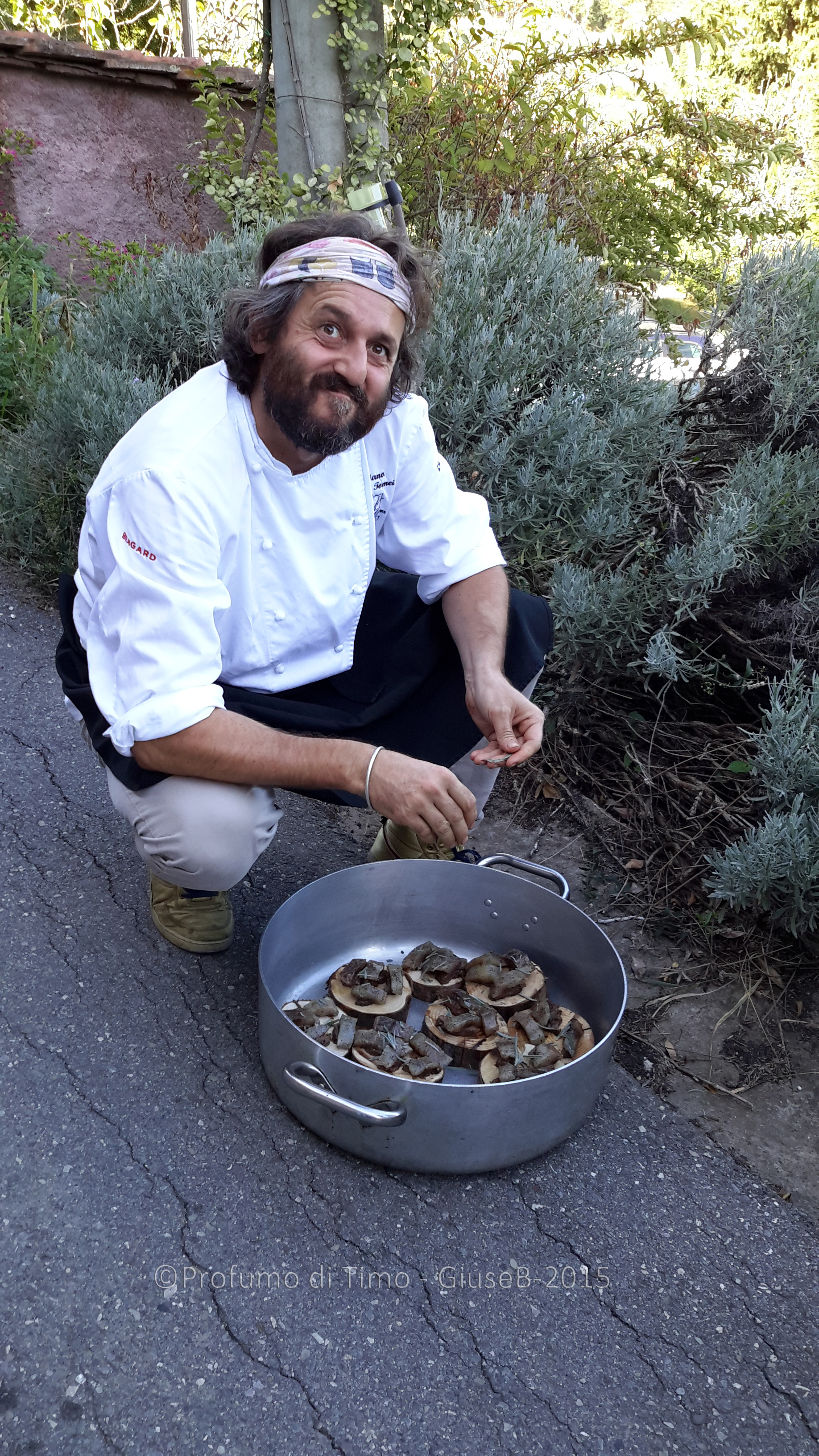 Vendemmia 2015 a Valgiano Chef Cristiano Tomei