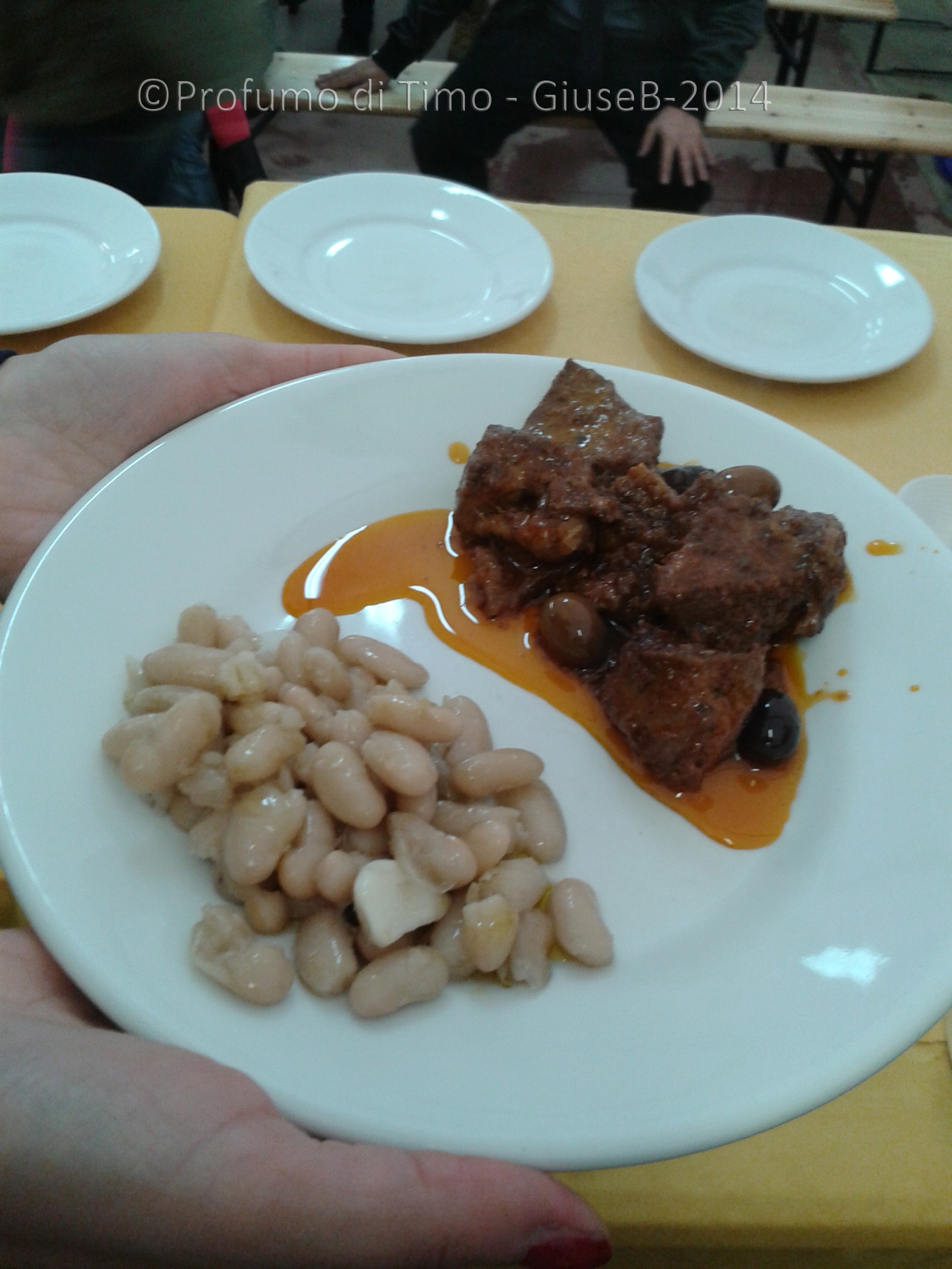 Cinghiale in umido e Fagioli alla butese