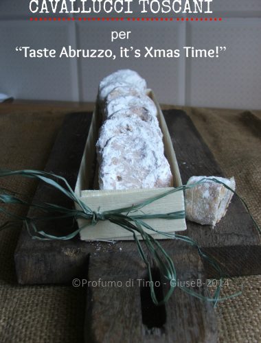 Dolci CAVALLUCCI  toscani per “TASTE ABRUZZO, It’s XMAS TIME!”