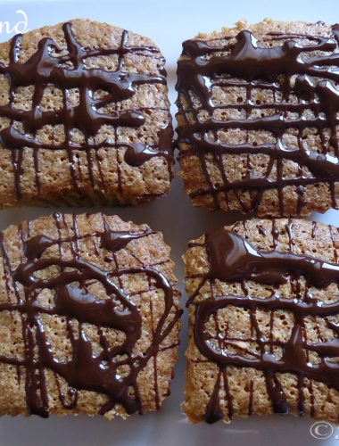 Carrot & Almond Muffins with Chocolate Decoration