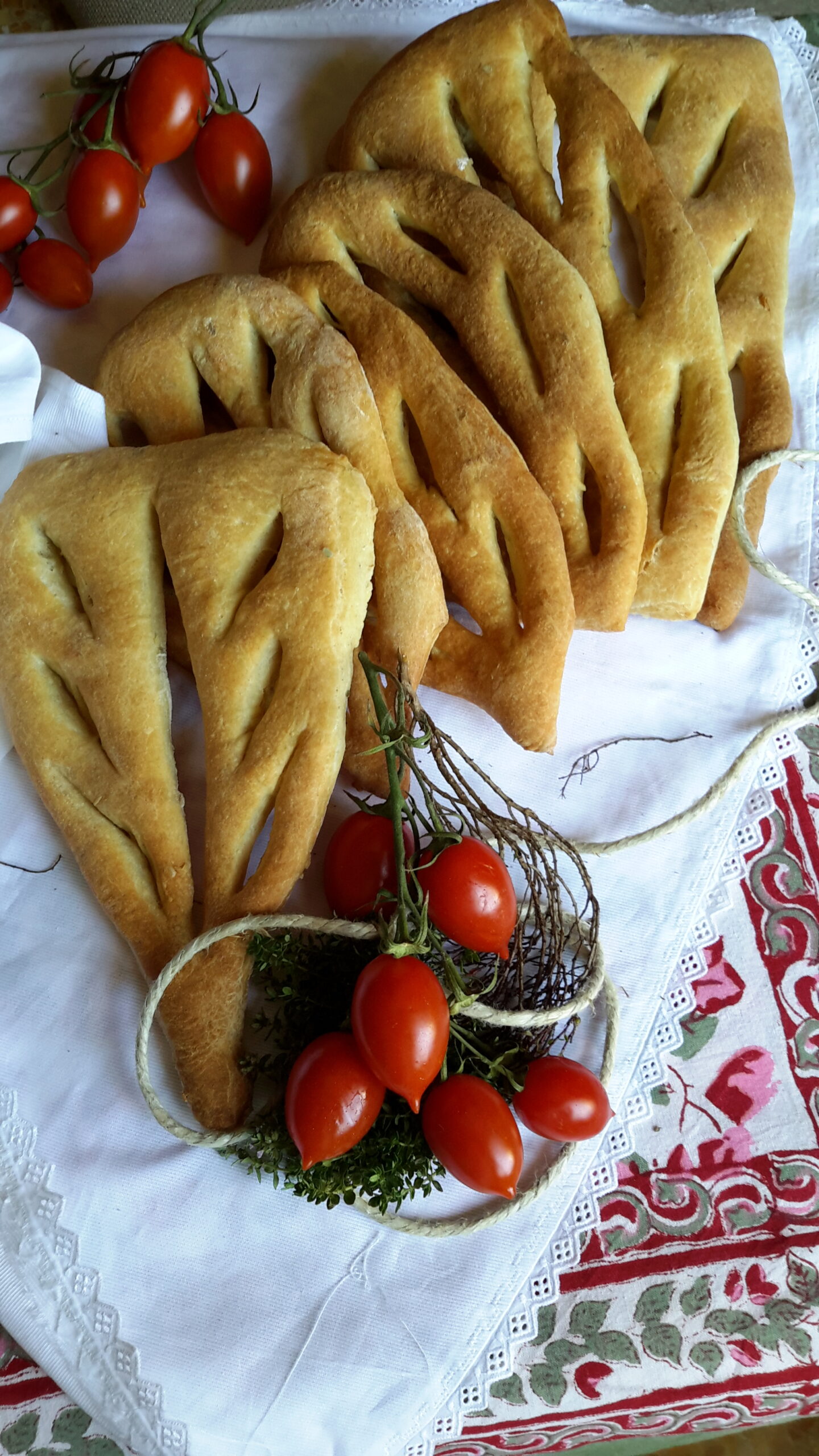 Fougasse francese con senape e timo